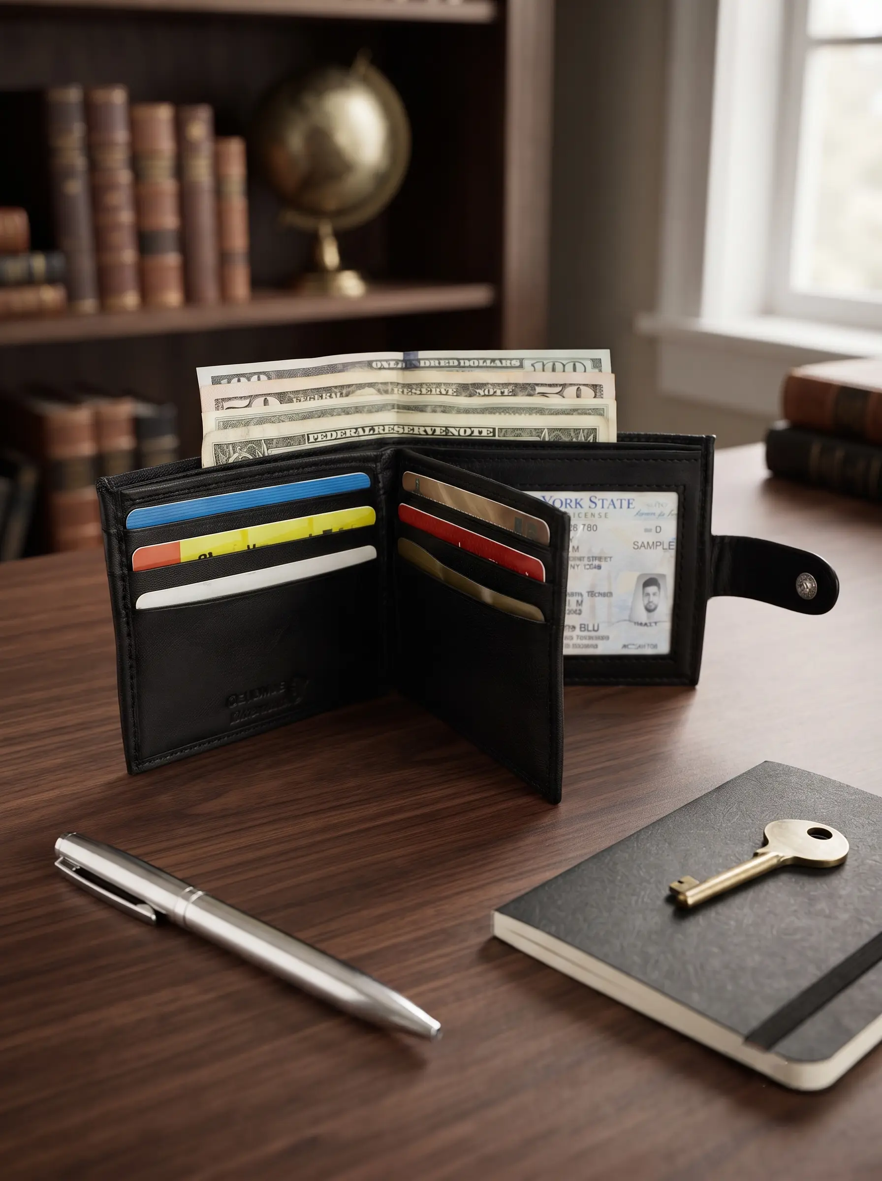 Bifold Wallet With 2 ID Slots - Image 2