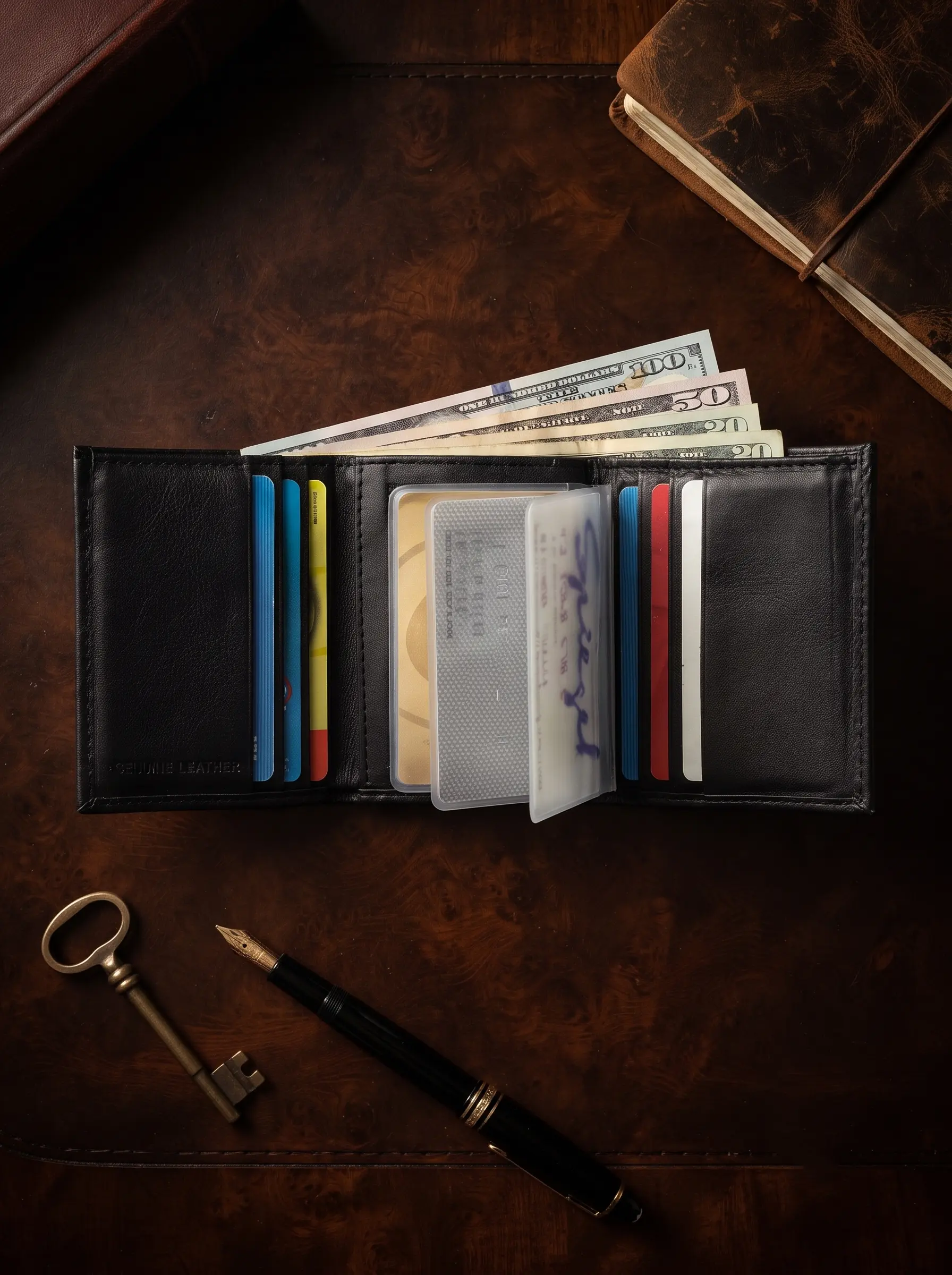 Slim Trifold Wallet - Image 4
