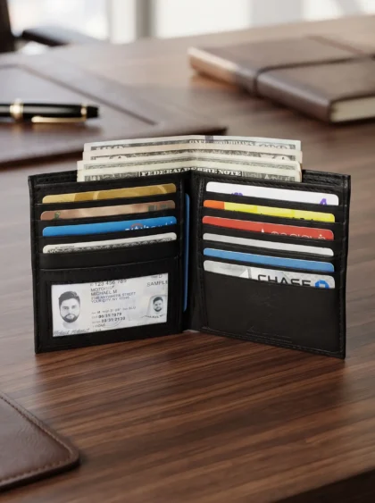 Large Bifold Wallet with RFID Protection
