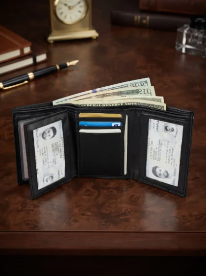 Trifold Wallet with Flap