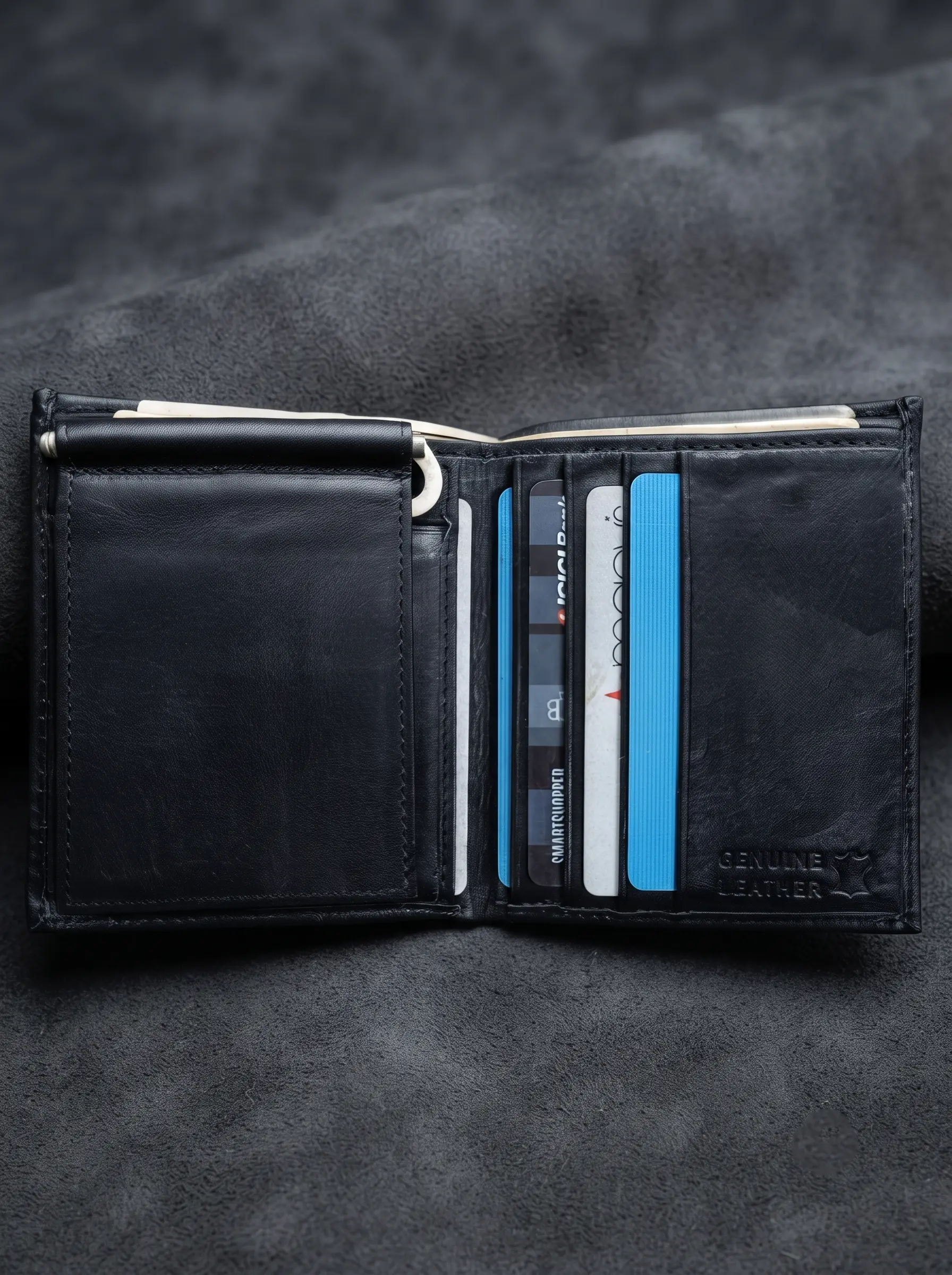 Slim Money Clip with Card Holder - Image 4