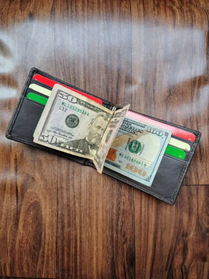 Bifold Money Clip Wallet