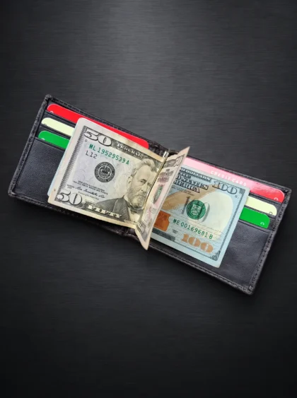 Bifold Money Clip Wallet