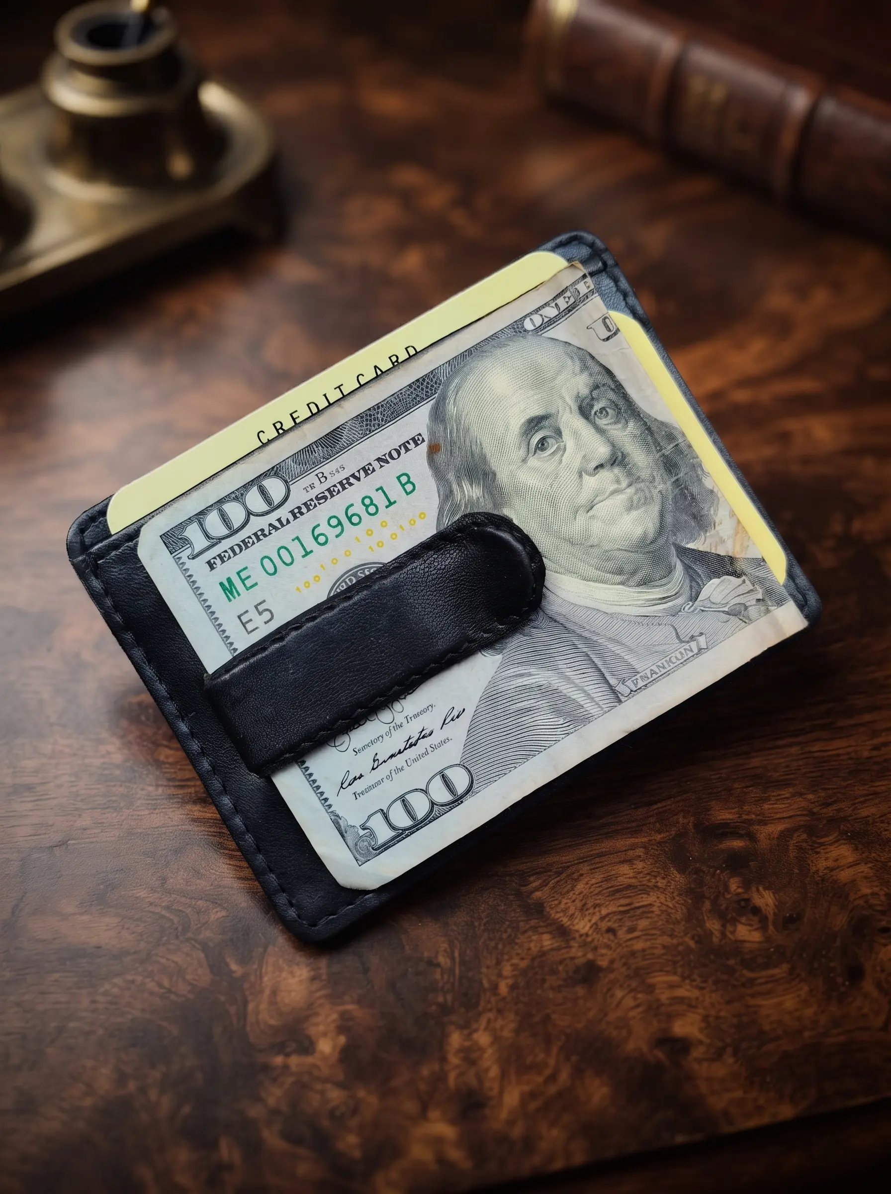 Large Money Clip with Card Holder