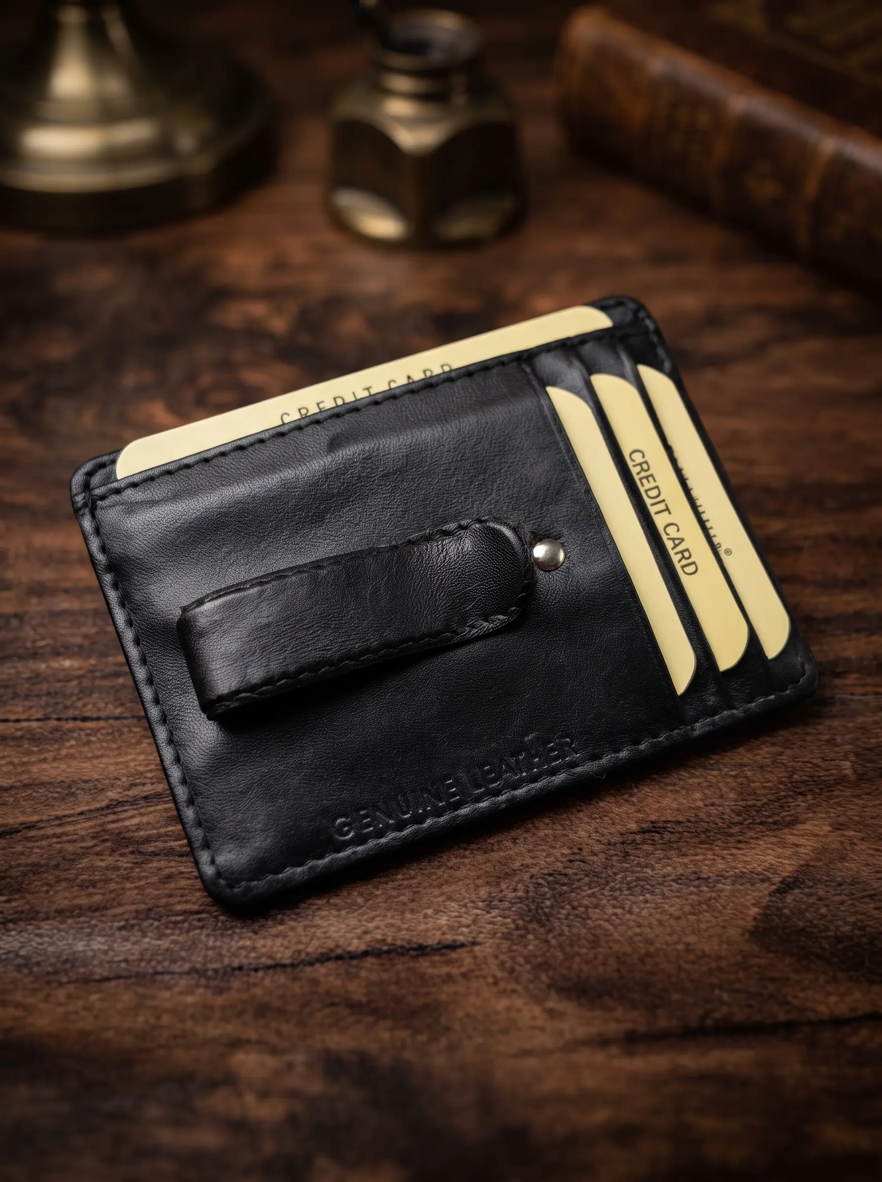 Large Money Clip with Card Holder - Image 3