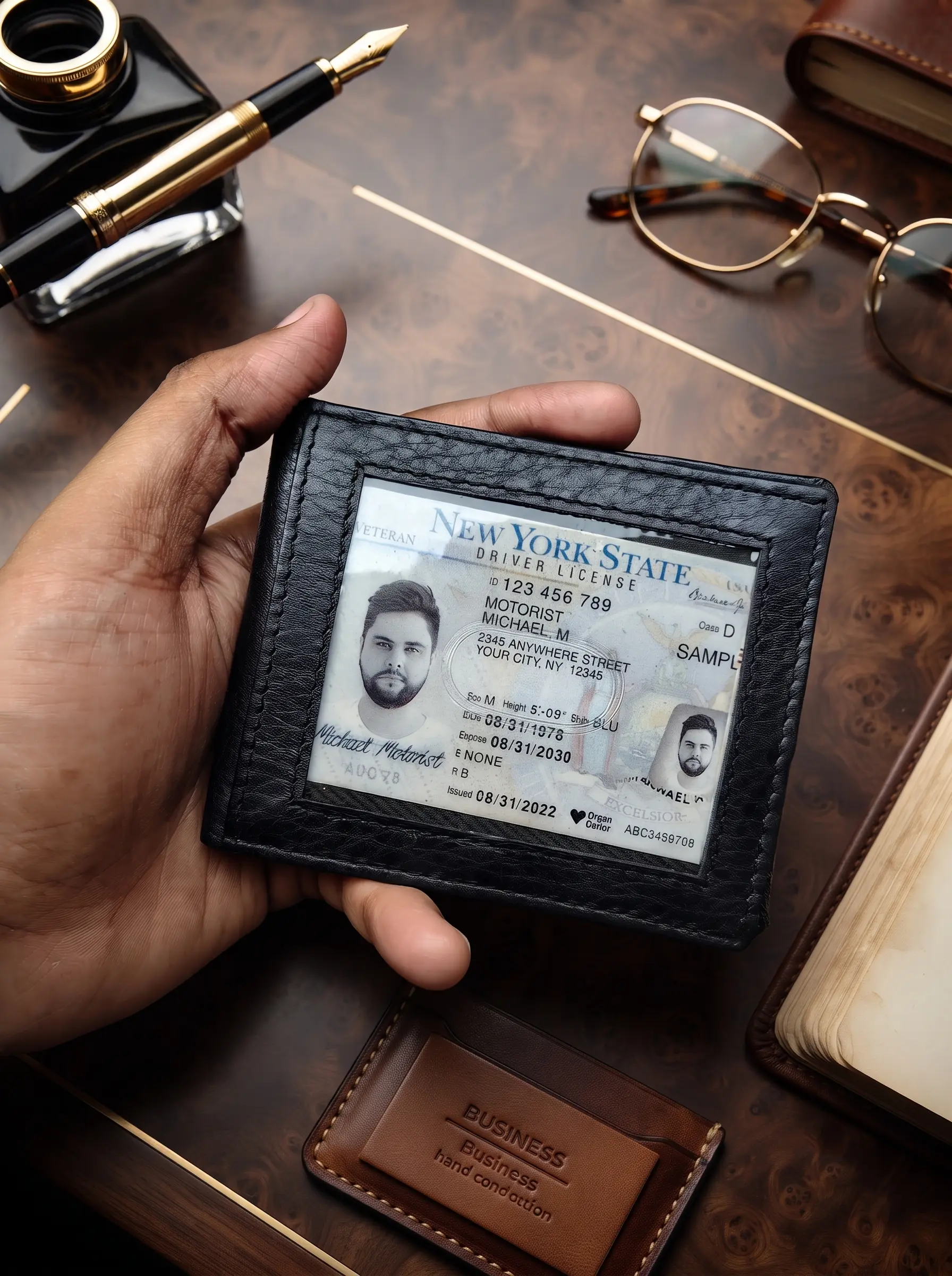 Money Clip Bifold Wallet with RFID Blocking - Image 4