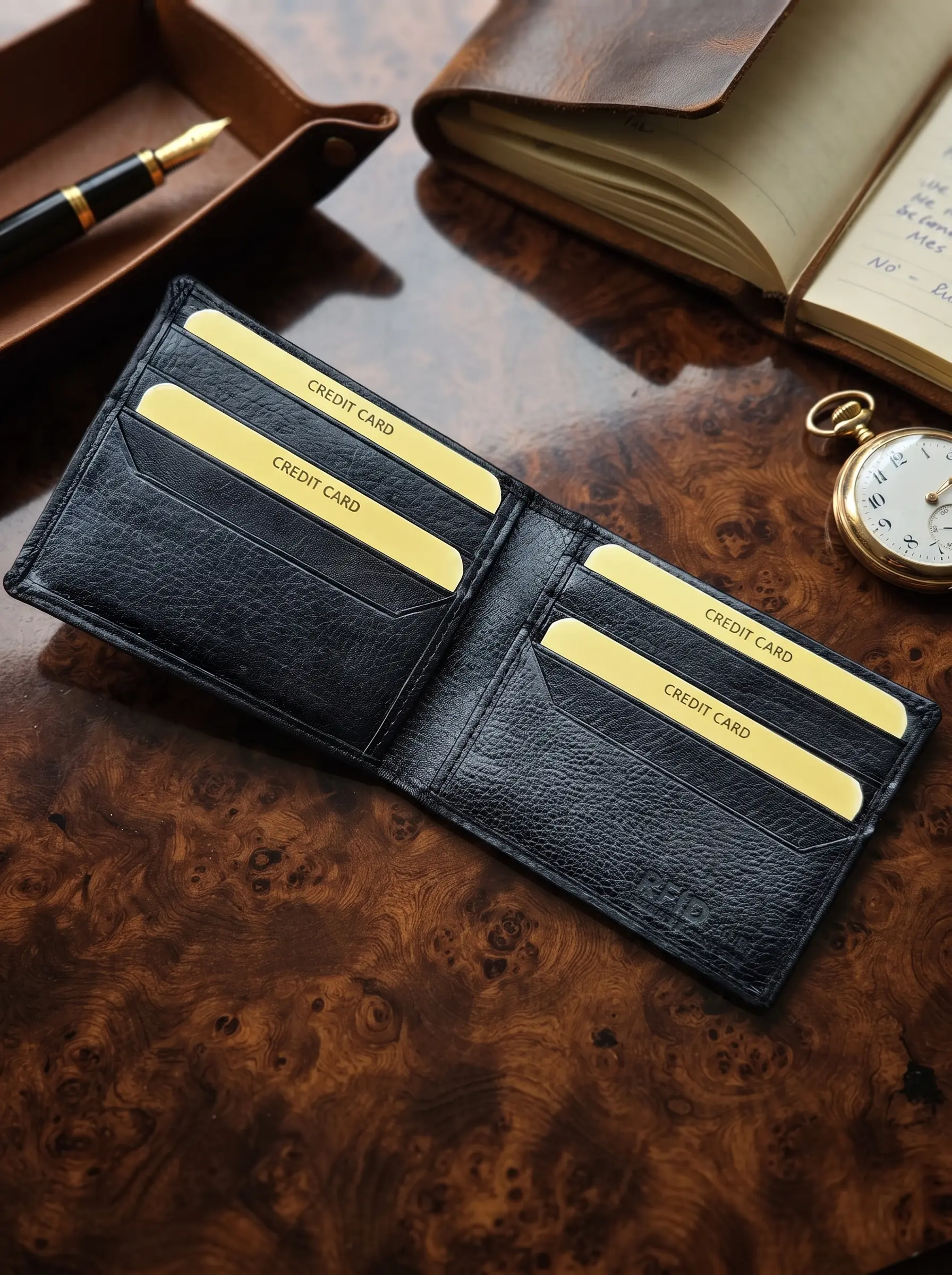 Money Clip Bifold Wallet with RFID Blocking - Image 3