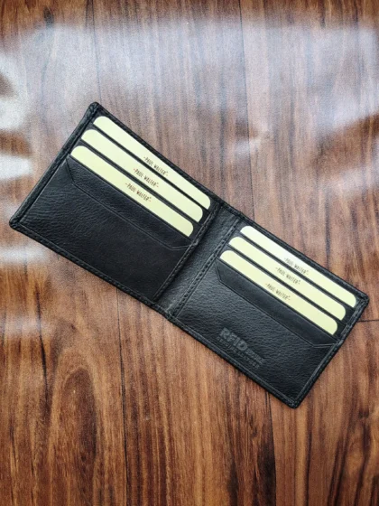 Money Clip Bifold Wallet With RFID Blocking