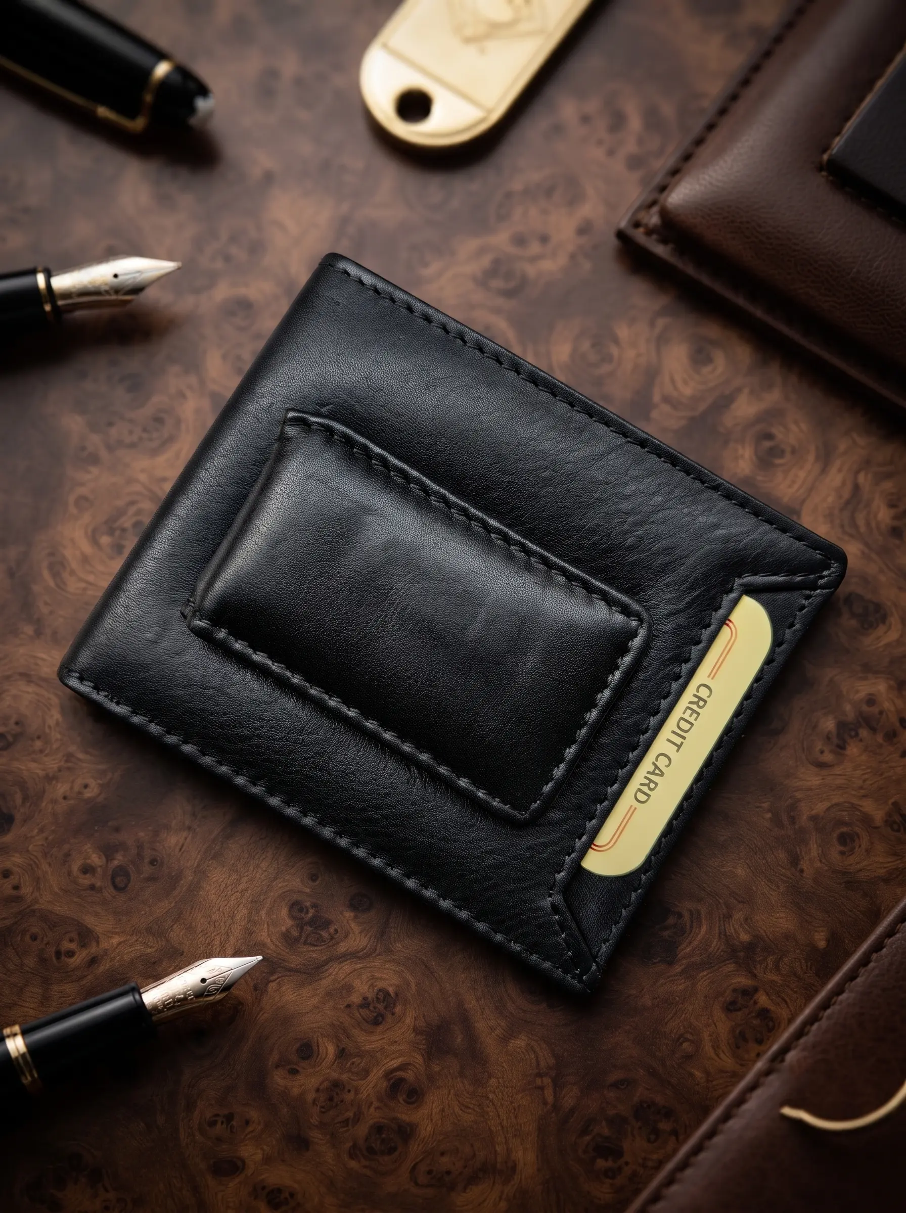 Money Clip Bifold Wallet With RFID Blocking - Image 3