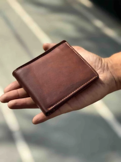 Vintage Bifold Wallet with Flap