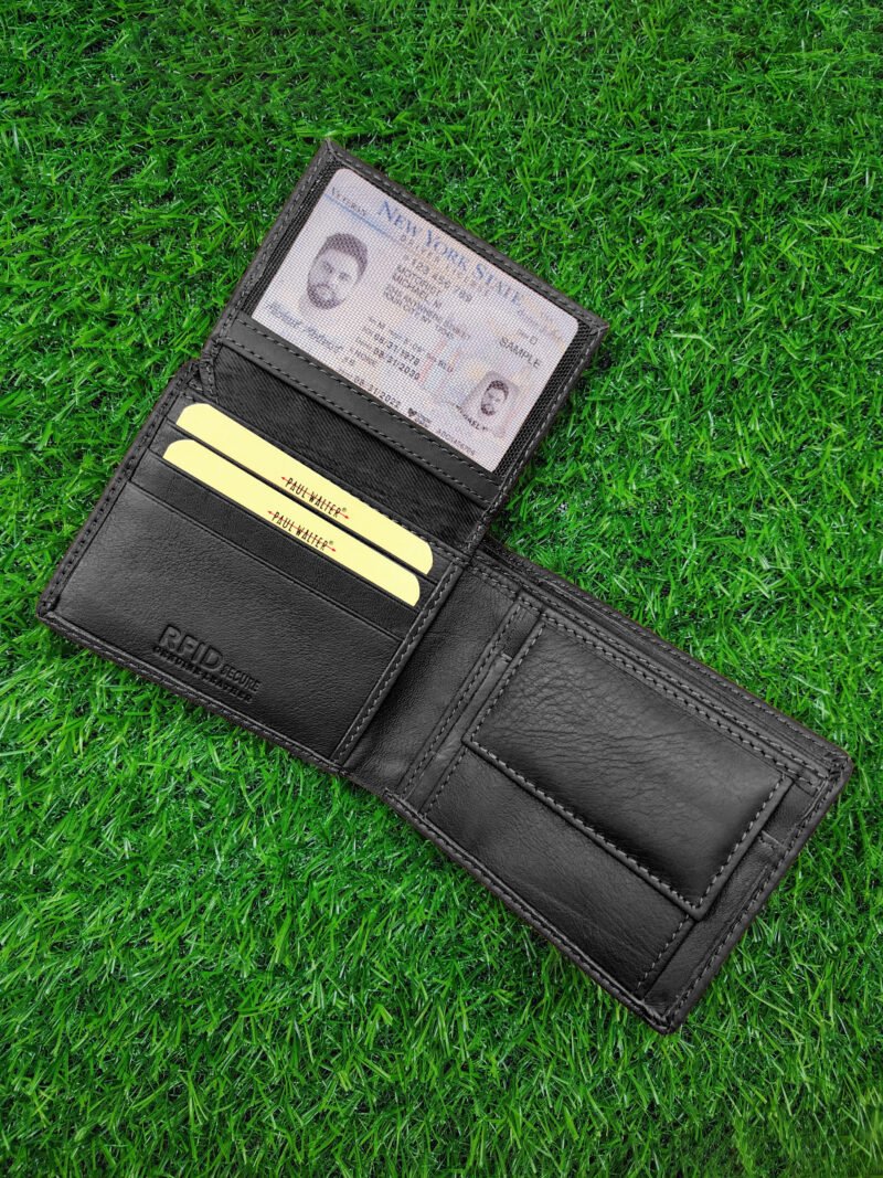 Bifold Wallet with Flap & Coin Pocket - Image 5