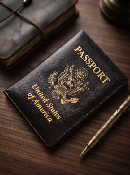 USA Eagle Printed Passport Cover