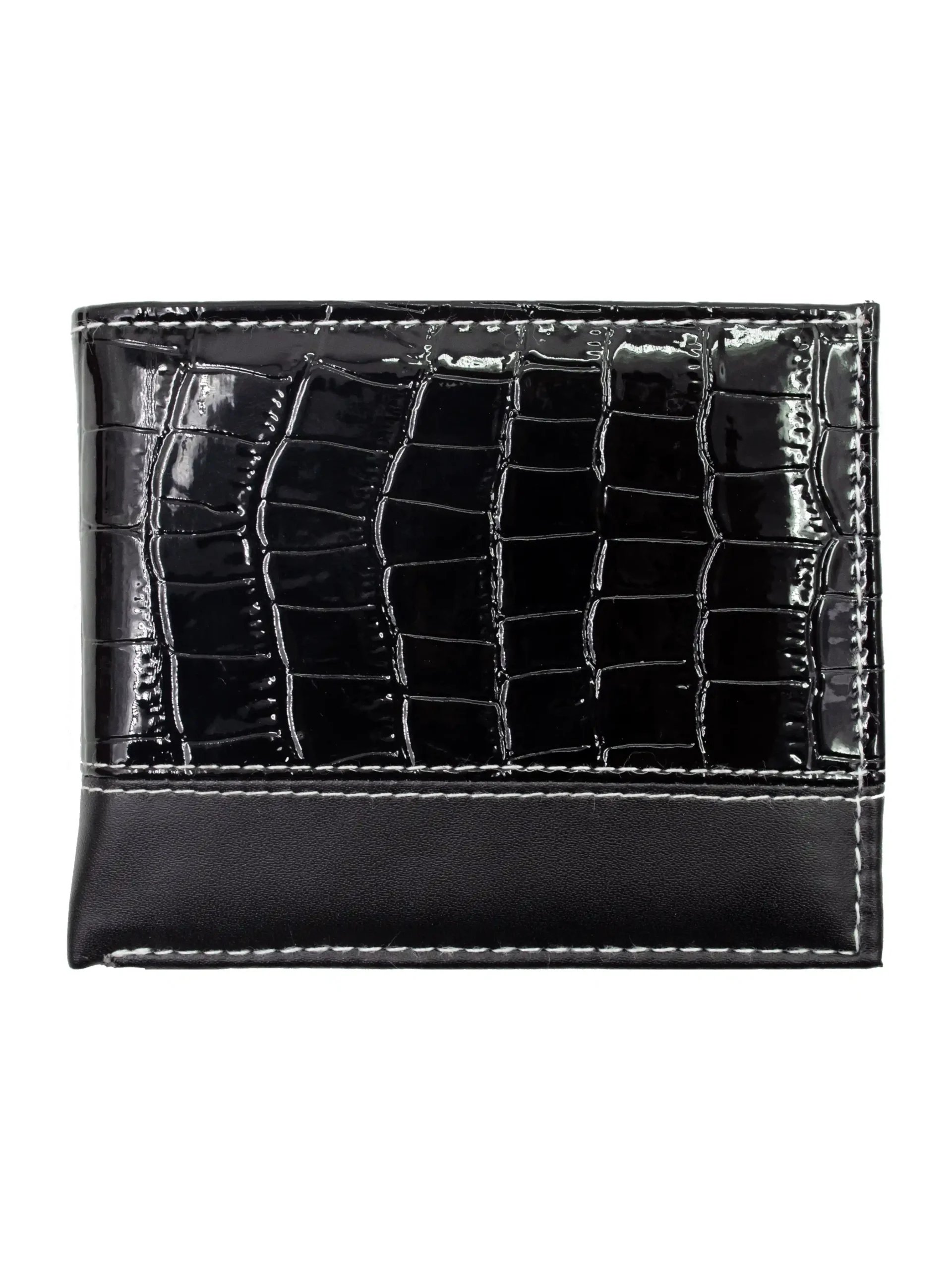 3D Crocodile Half Pattern Bifold Wallet