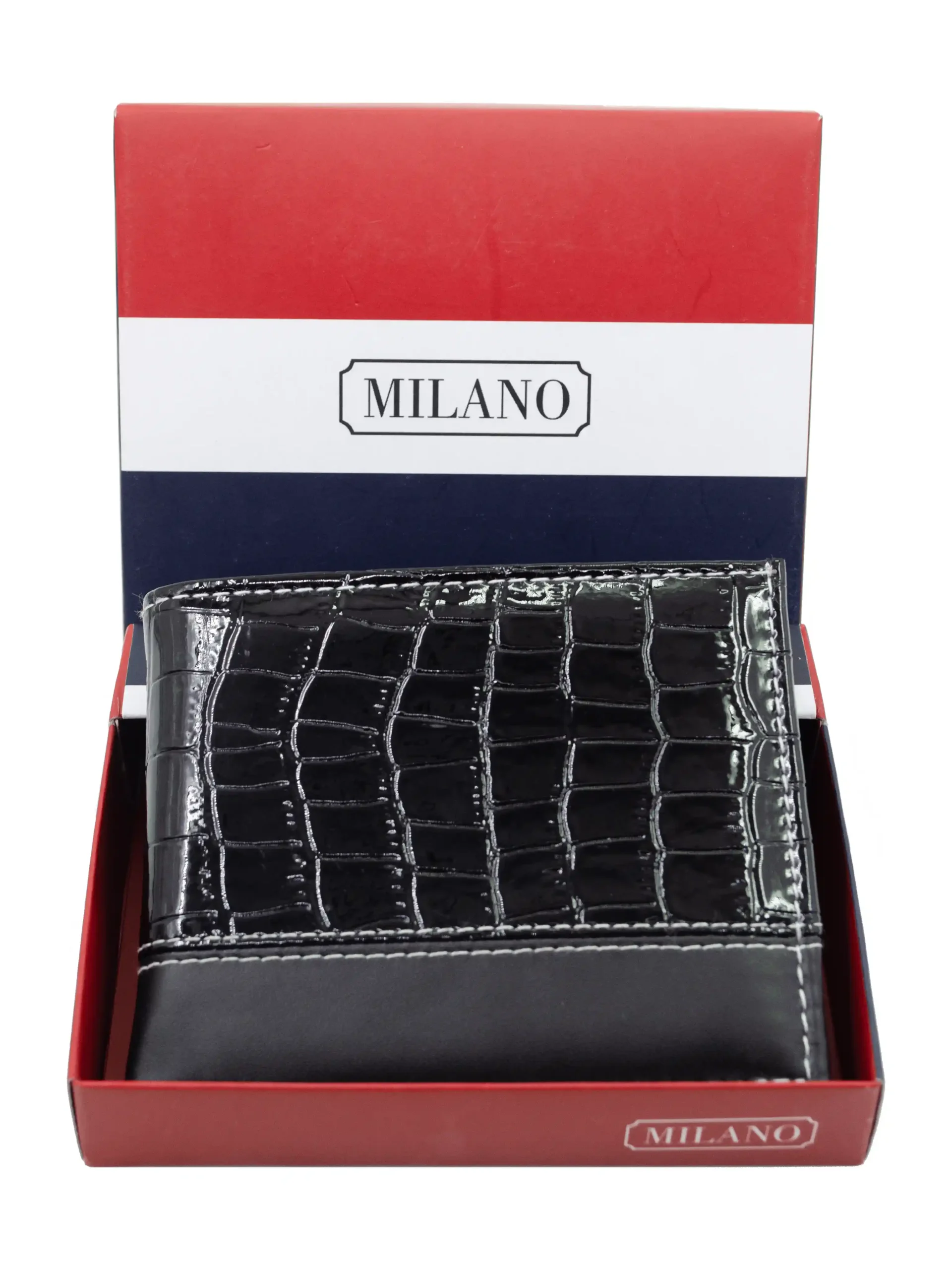 3D Crocodile Half Pattern Bifold Wallet - Image 6