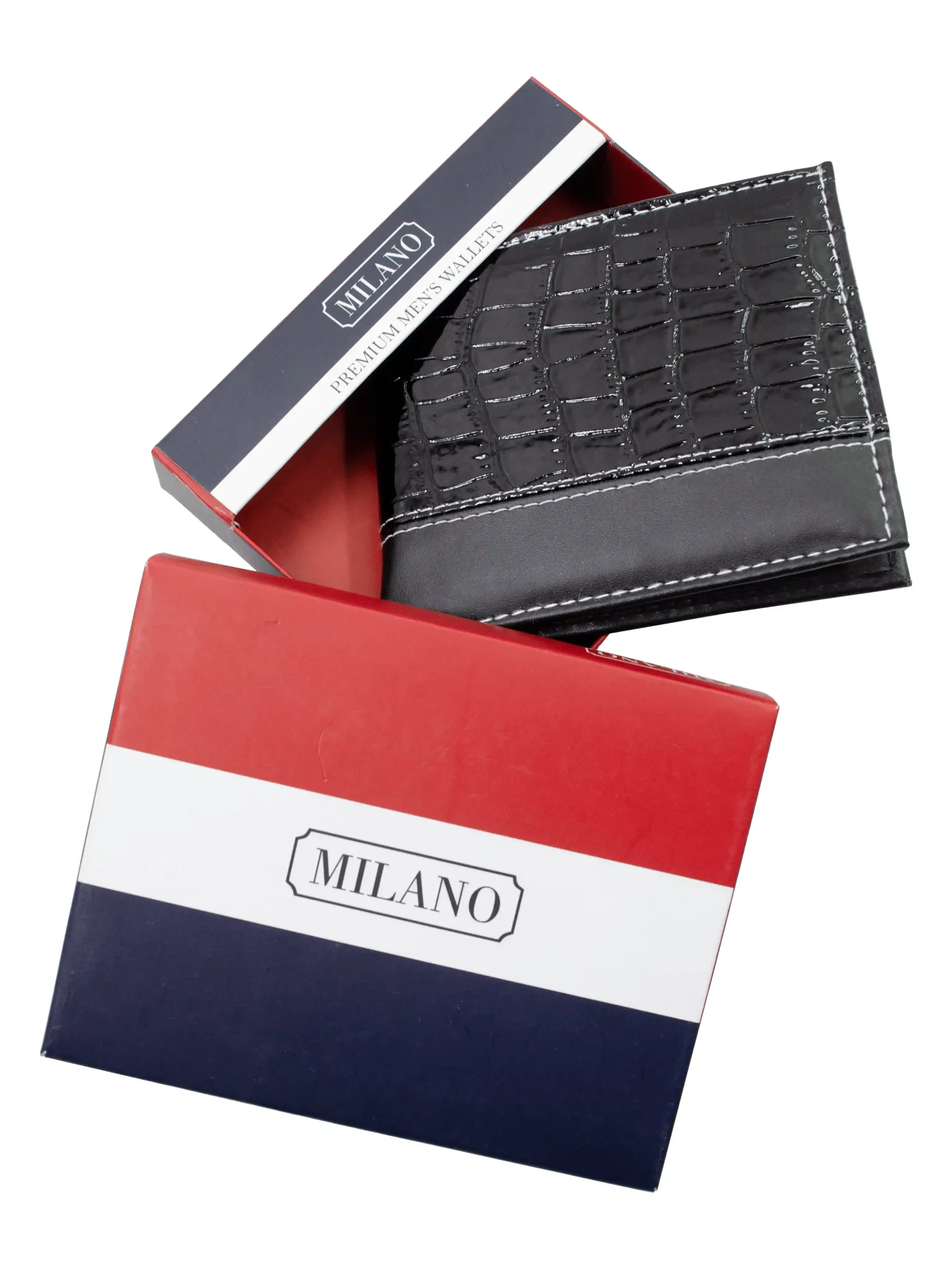 3D Crocodile Half Pattern Bifold Wallet - Image 7