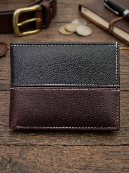 Dual Pattern Bifold Wallet