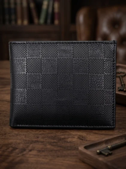 Check Pattern Bifold Wallet