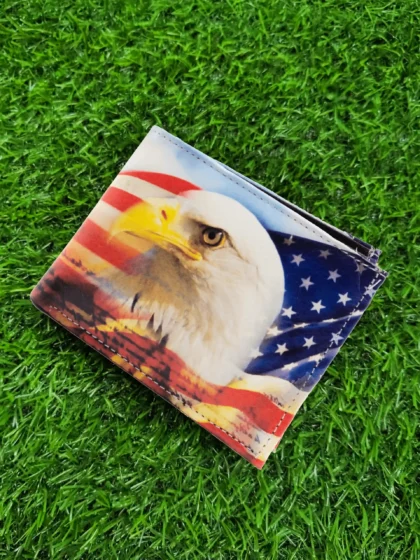 US Eagle Flag Printed Wallet