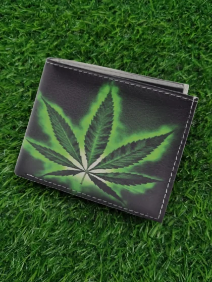 Marijuana Leaf Printed Wallet