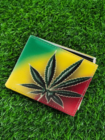 Rasta Marijuana Leaf Printed Wallet