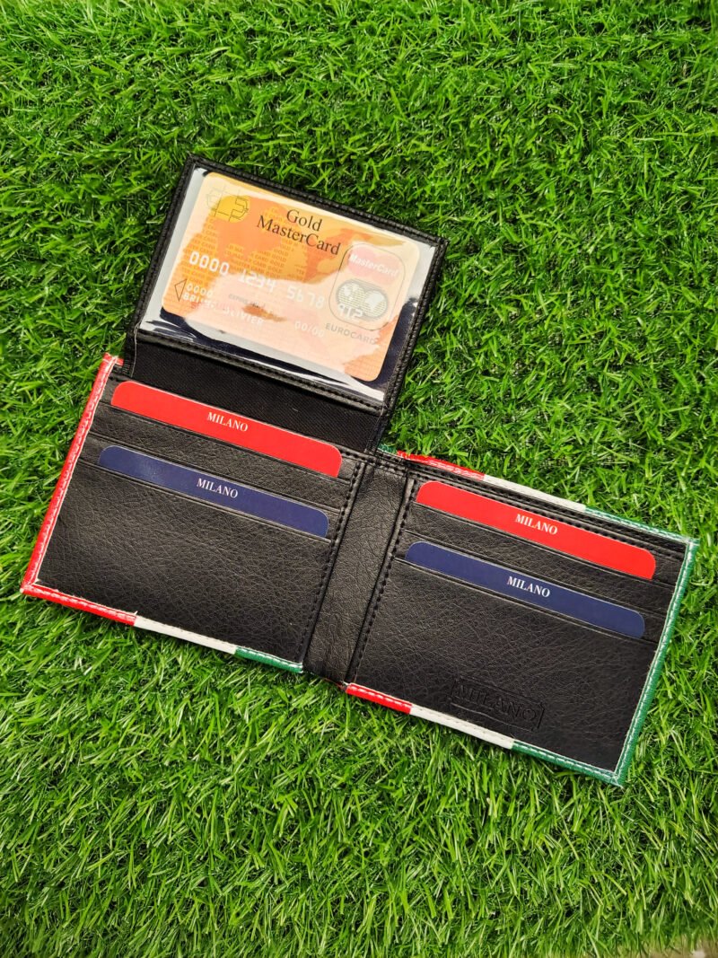 Mexican Flag Print Bifold Wallet - Image 4