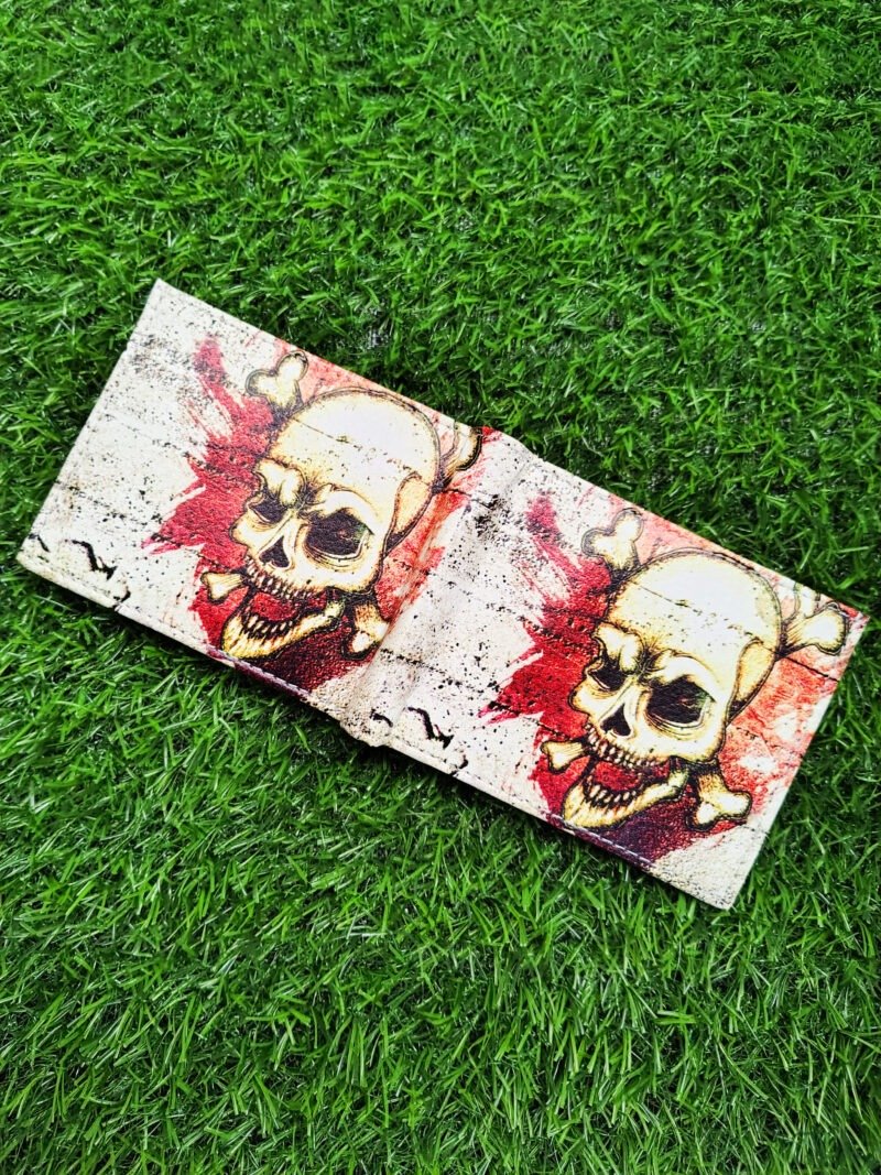 Evil Skull Print Bifold Wallet - Image 5