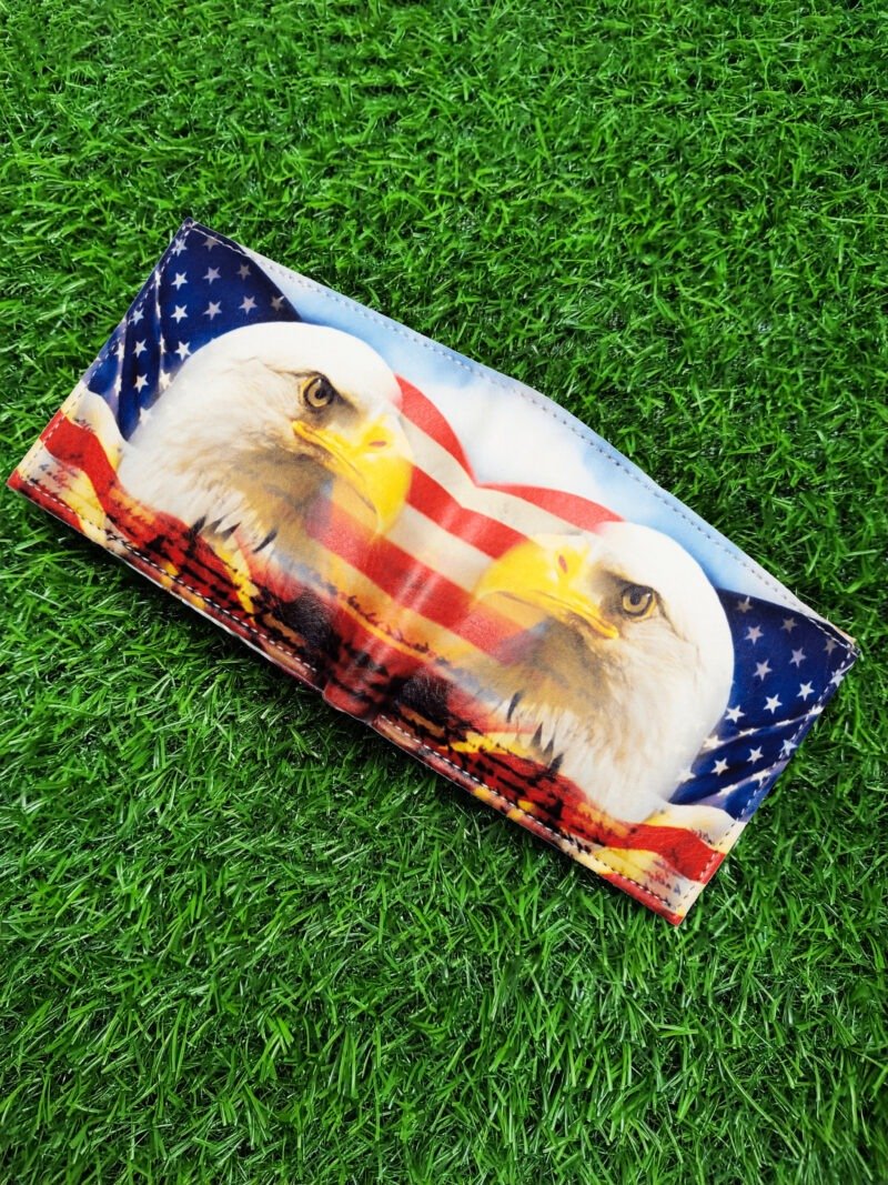 US Eagle Flag Print Bifold Wallet - Image 3