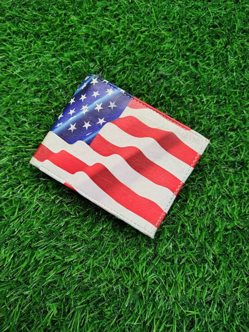 US Flag Print Bifold Wallet