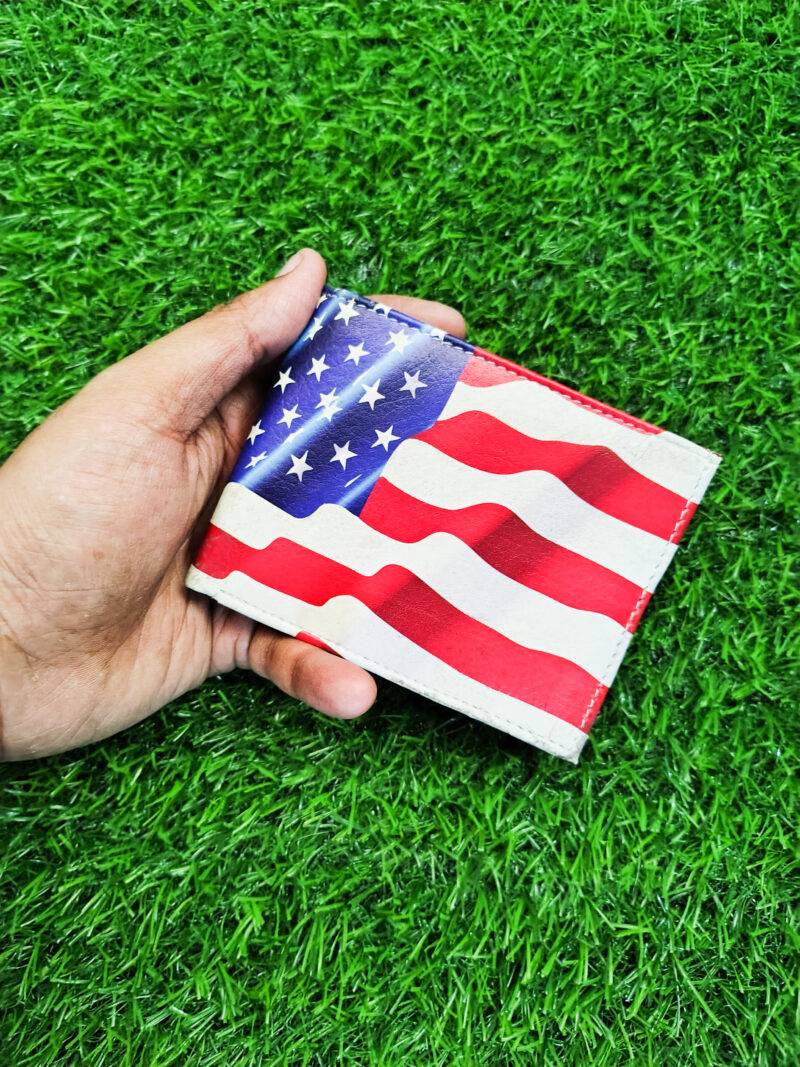 US Flag Print Bifold Wallet - Image 5