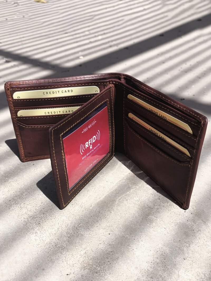 USA Flag Eagle Embossed Vintage Bifold Wallet - Image 3