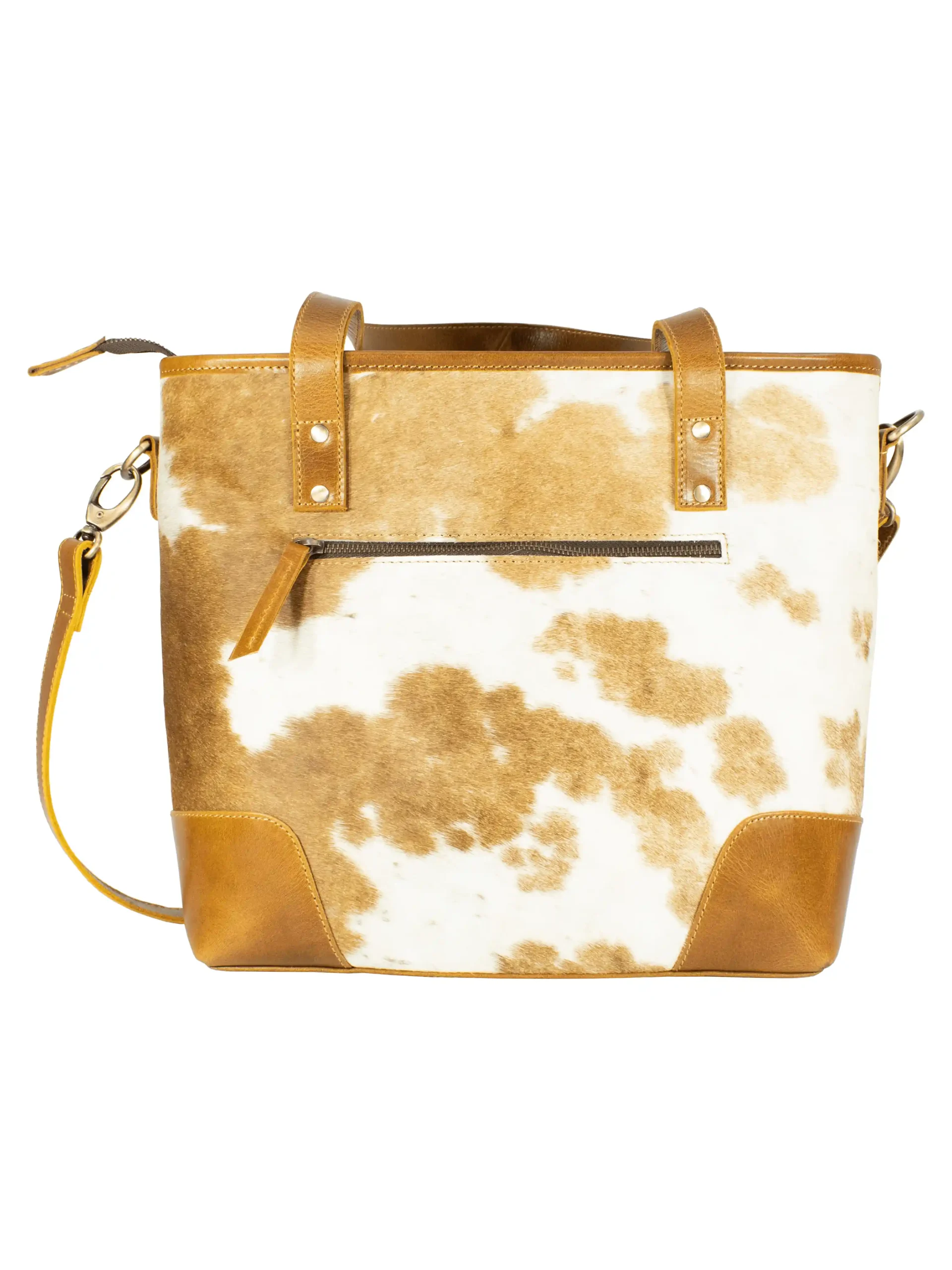 Western Hair On Ladies Sling Tote Handbag - Image 3