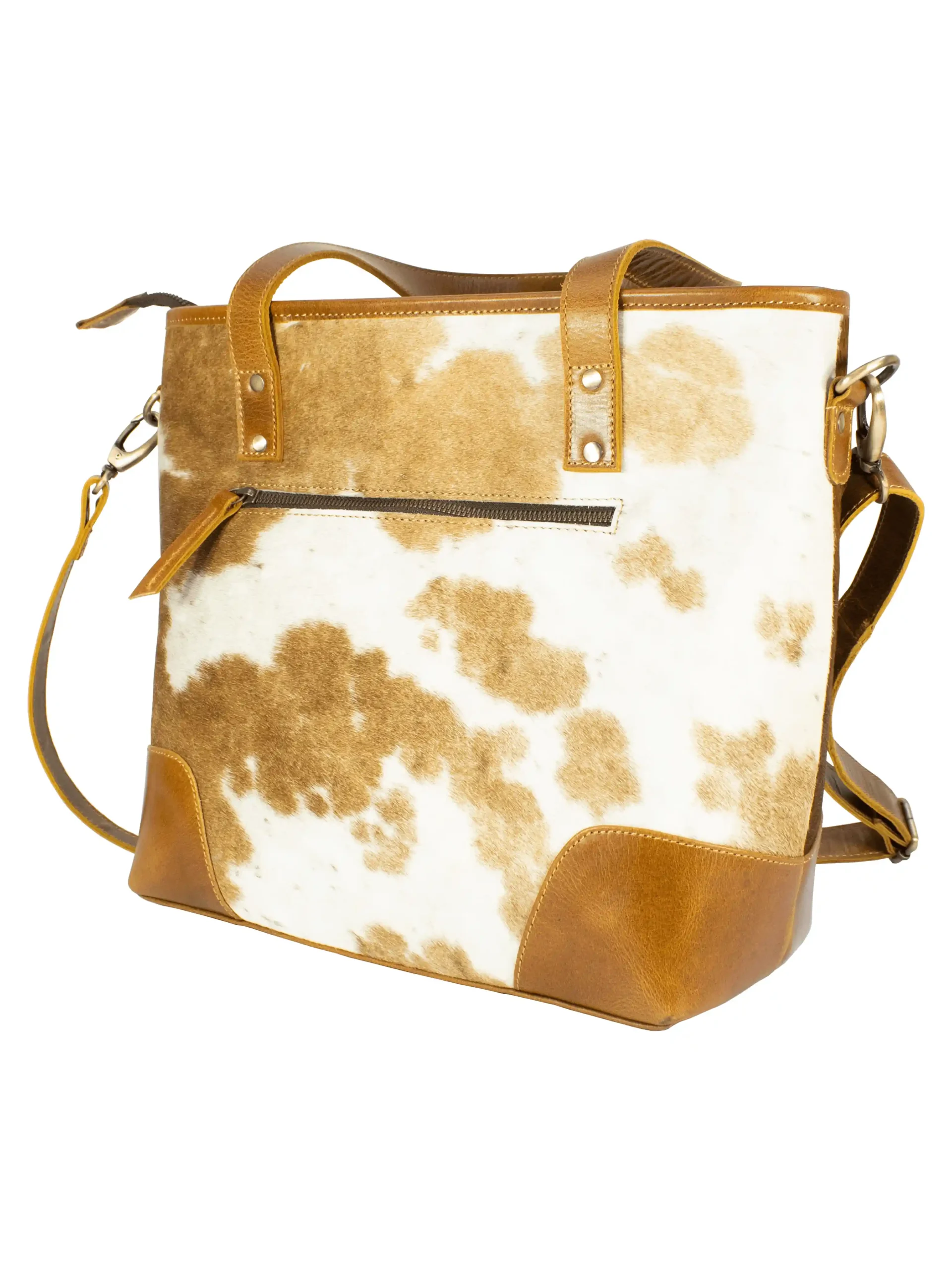 Western Hair On Ladies Sling Tote Handbag - Image 4