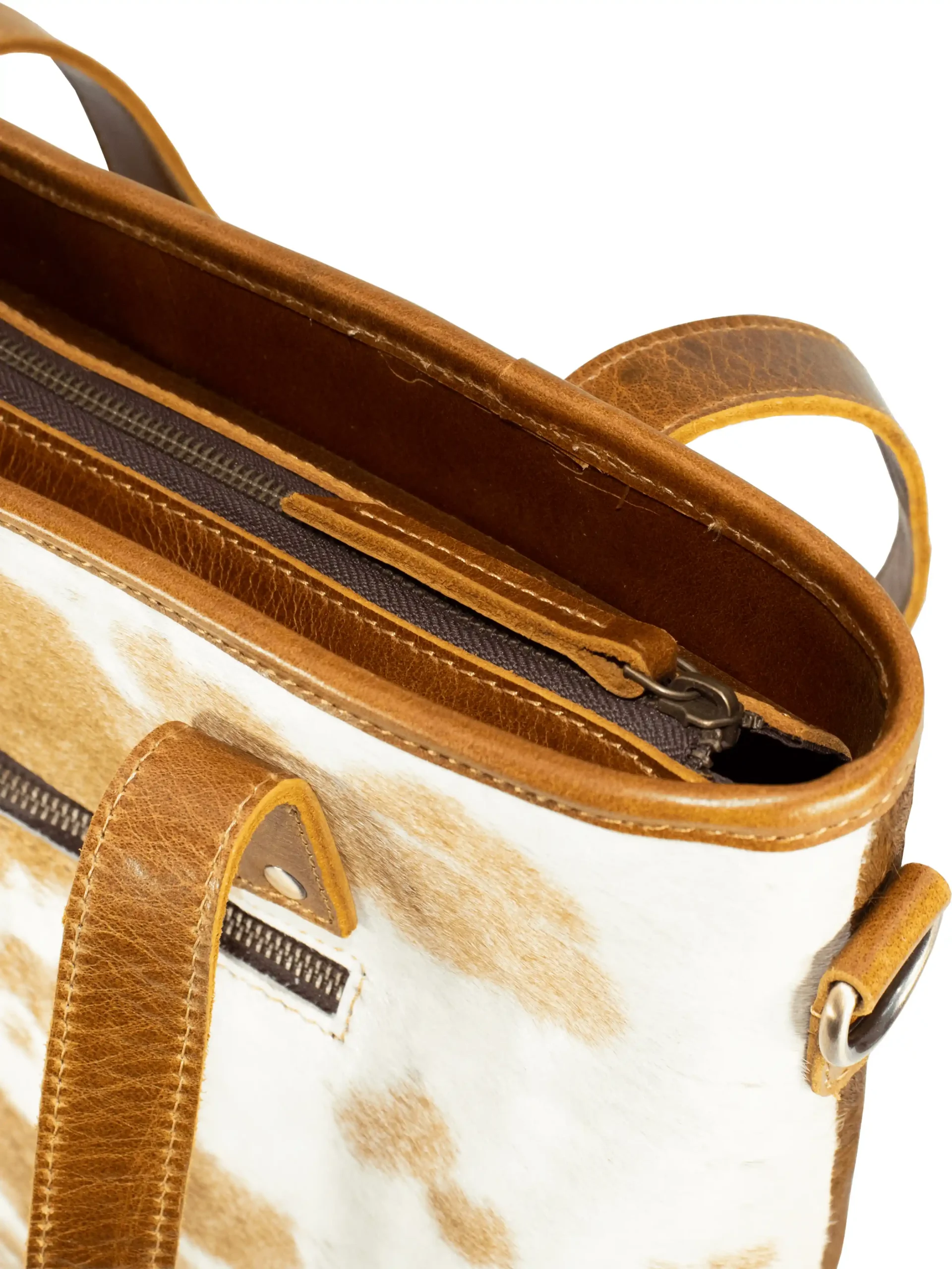 Western Hair On Ladies Sling Tote Handbag - Image 5