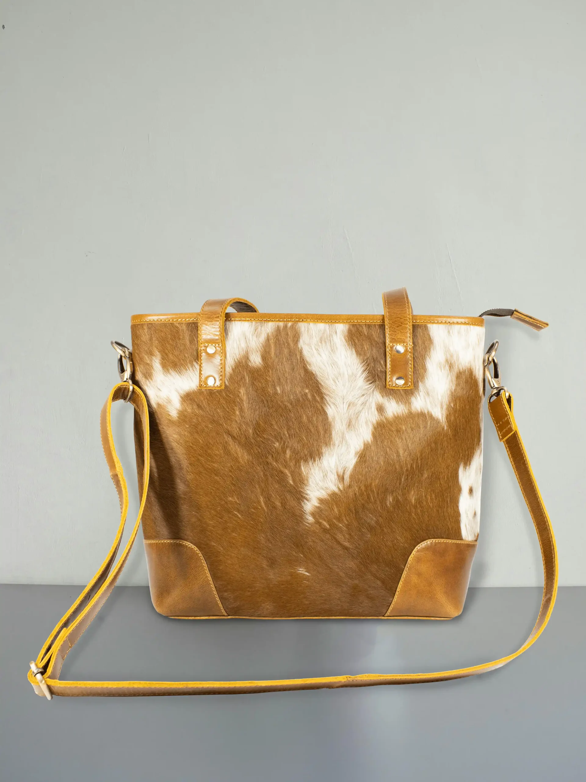 Western Hair On Ladies Sling Tote Handbag - Image 2