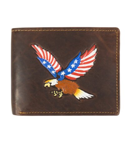 Bifold American Eagle Printed Vintage Wallet
