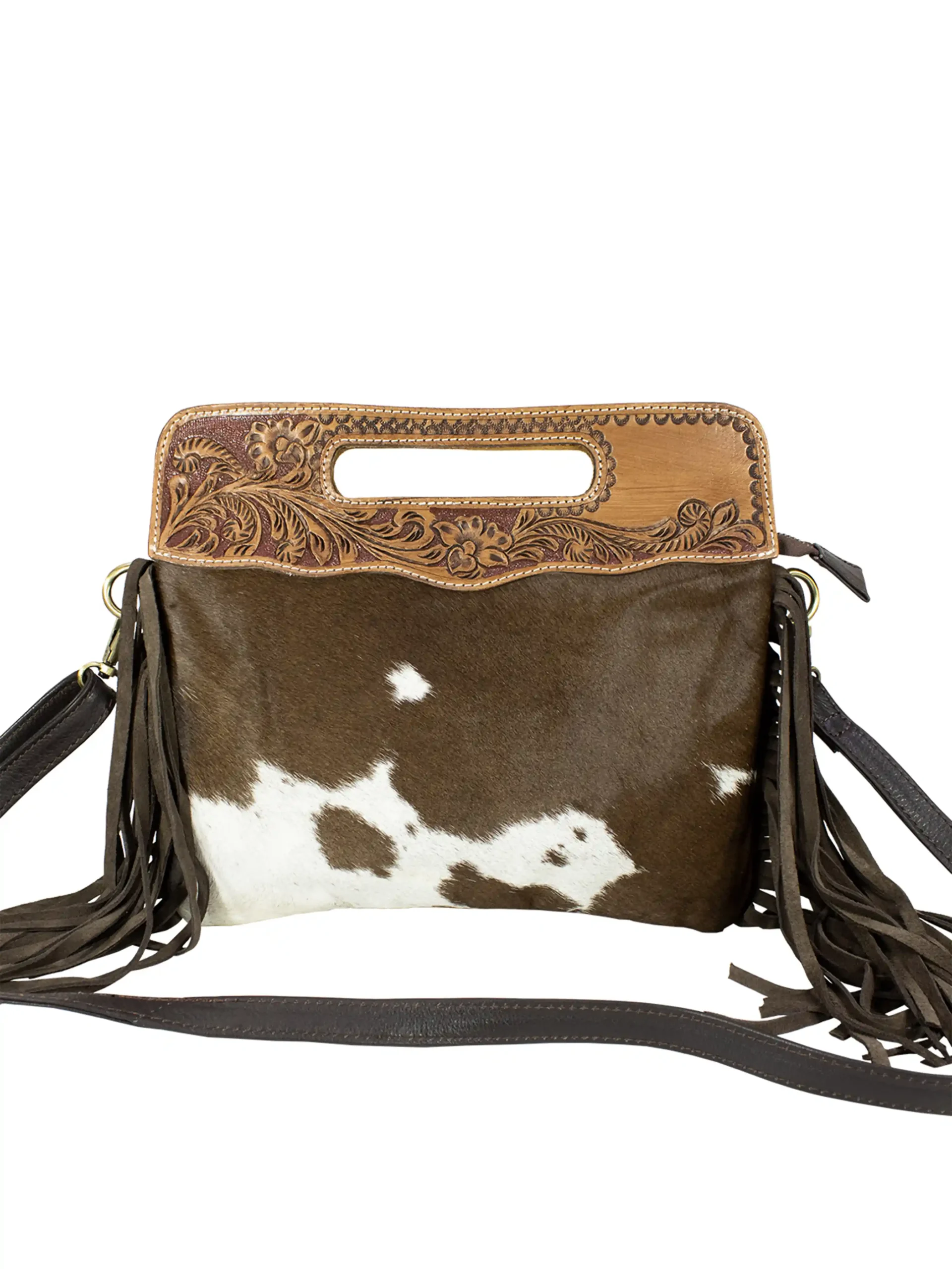Western Classic Handcrafted Tooled Bag - Image 2