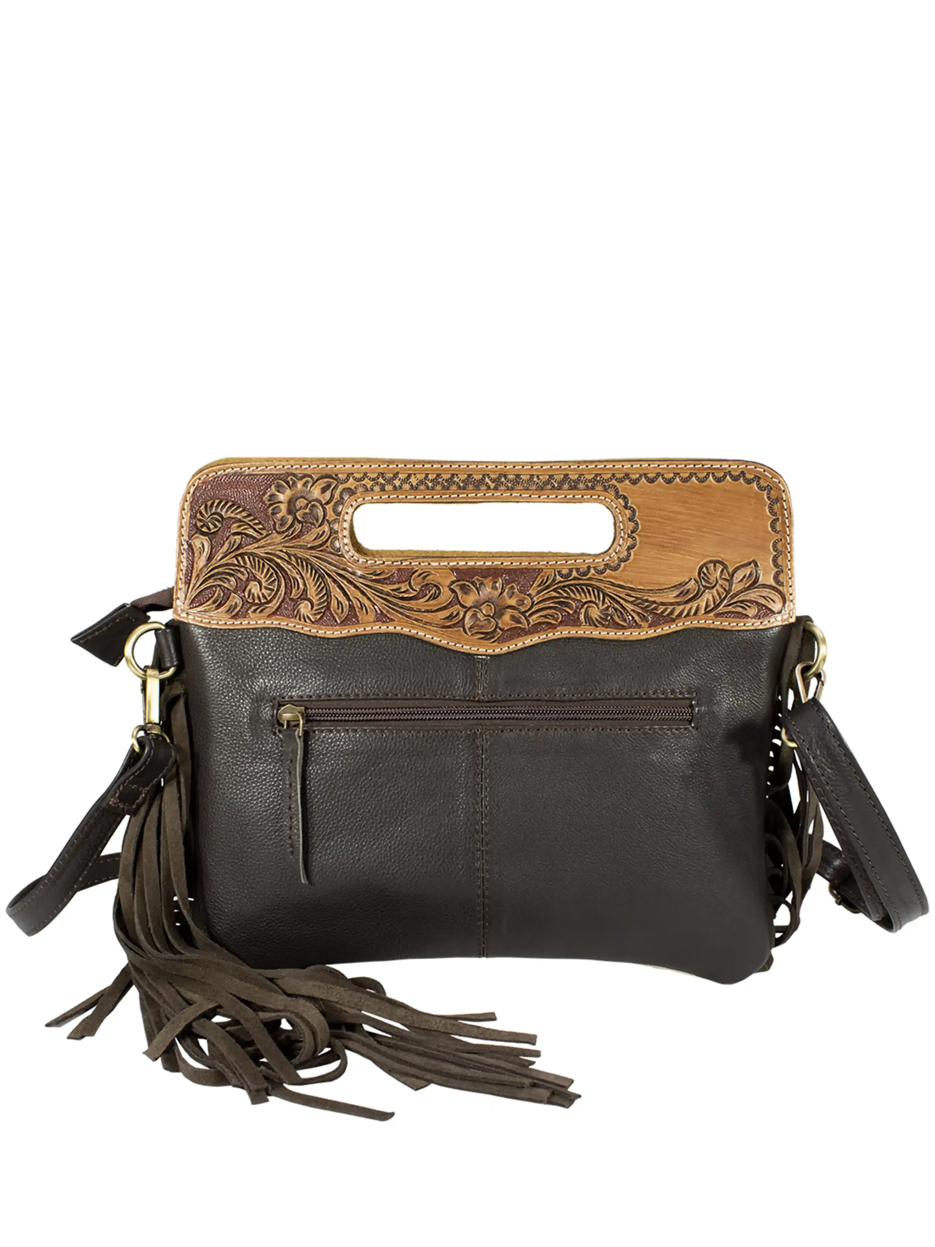 Western Classic Handcrafted Tooled Bag - Image 3