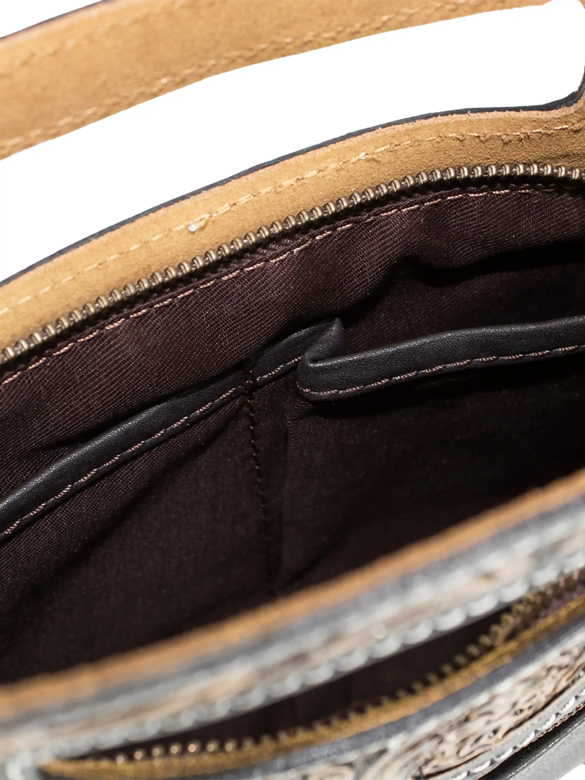 Western Classic Handcrafted Tooled Bag - Image 4