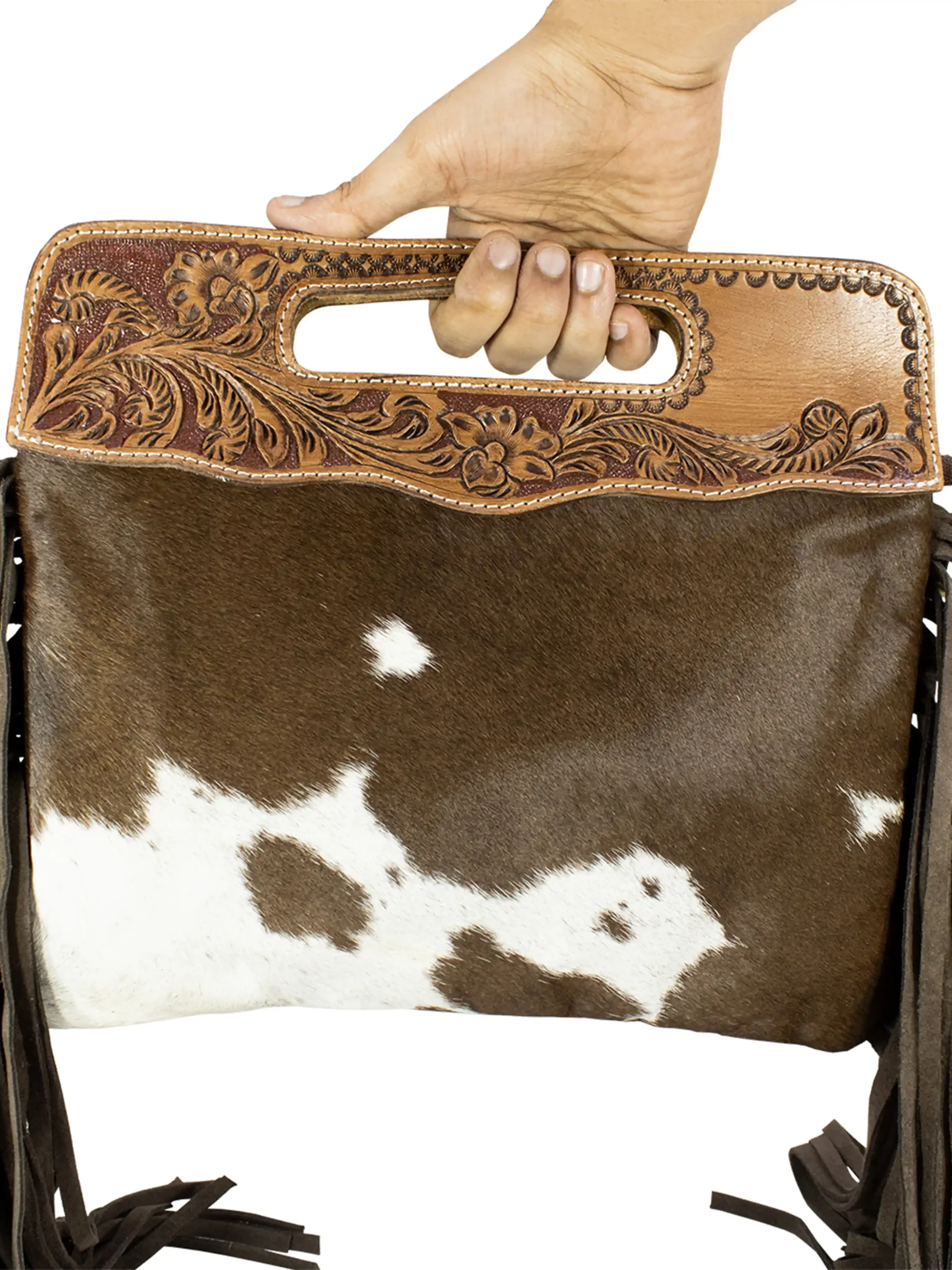 Western Classic Handcrafted Tooled Bag - Image 5
