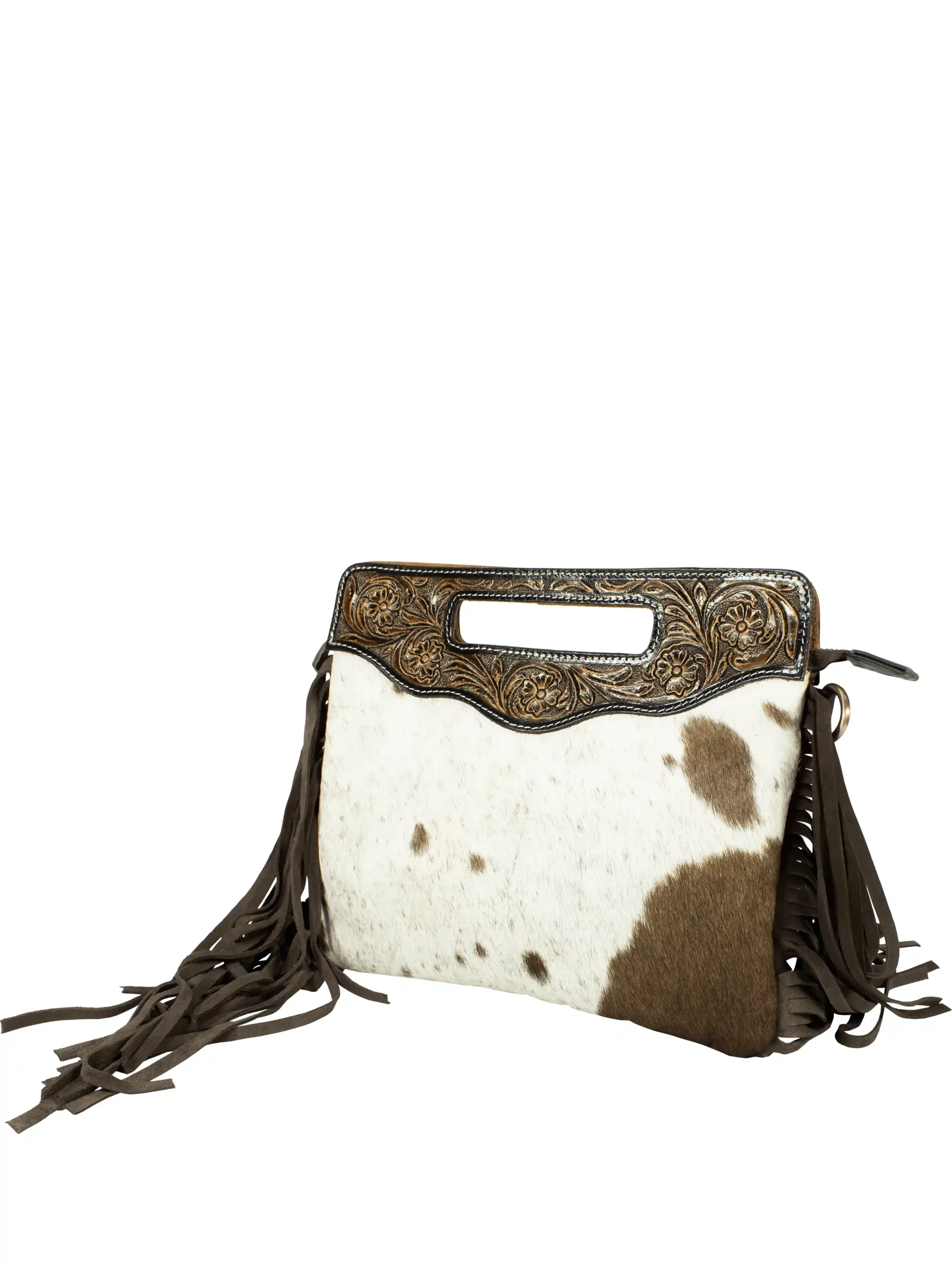 Western Classic Hand Tooled Shoulder Bag - Image 4