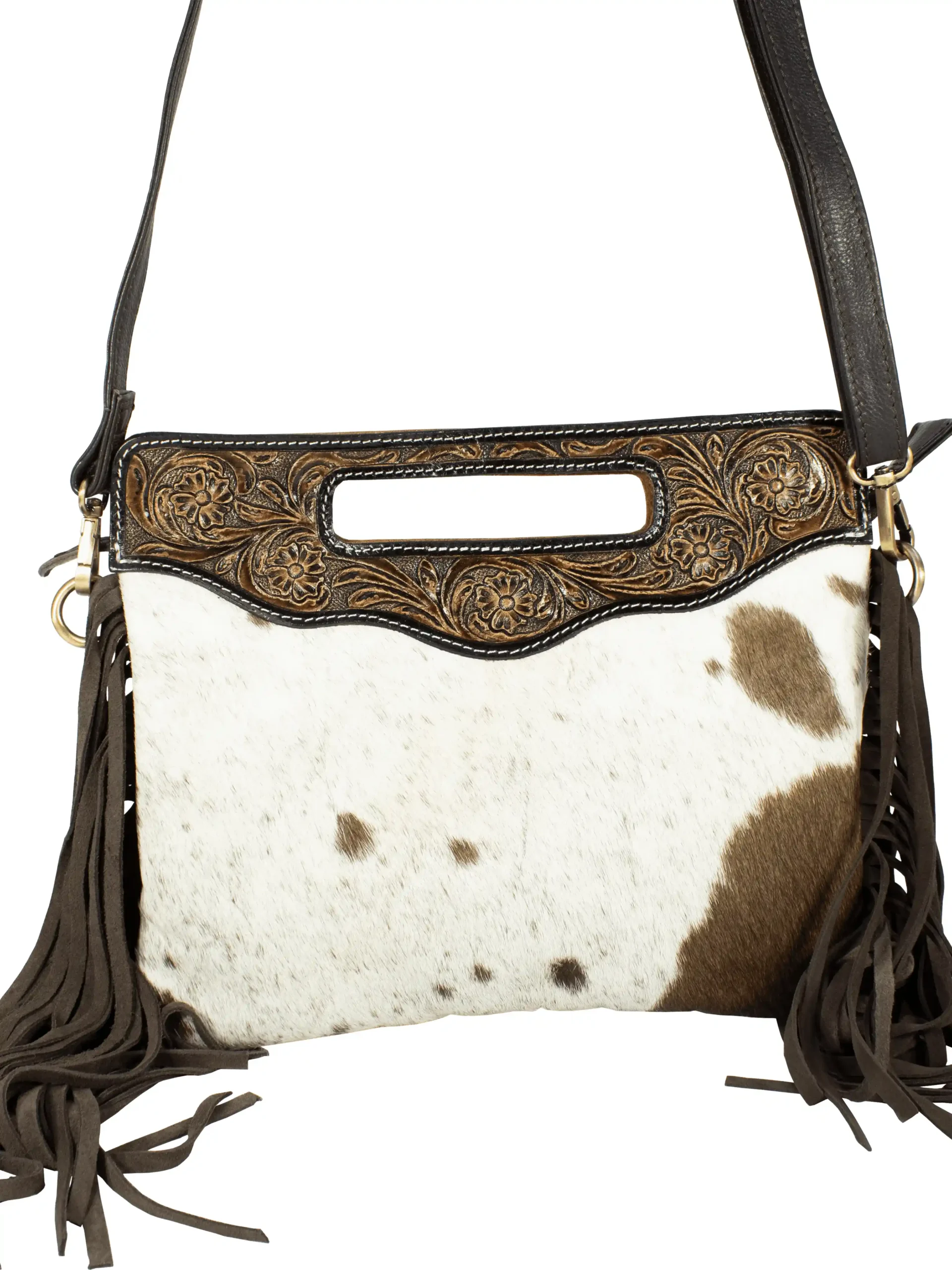 Western Classic Hand Tooled Shoulder Bag - Image 5
