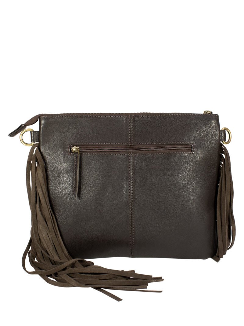 Classic Western Hand Tooled Shoulder Bag - Image 3