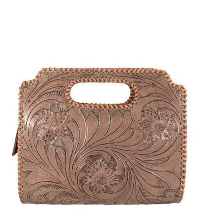 Western Classic Embroidery Tooled Handbag