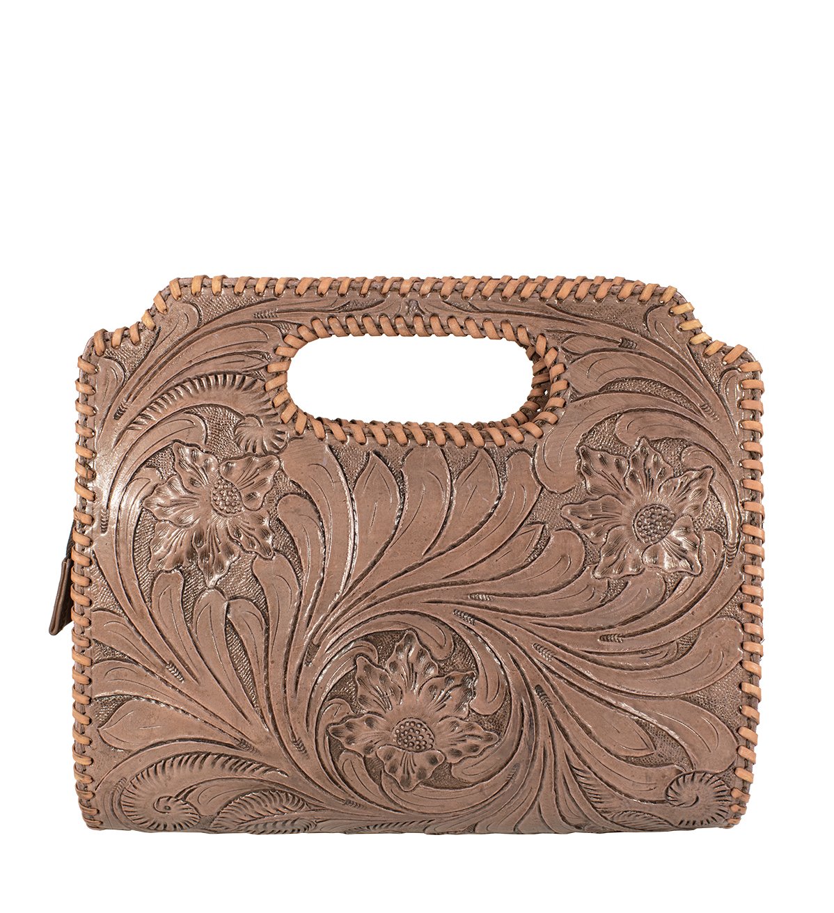 Western Classic Embroidery Tooled Handbag - #LB-04 DR