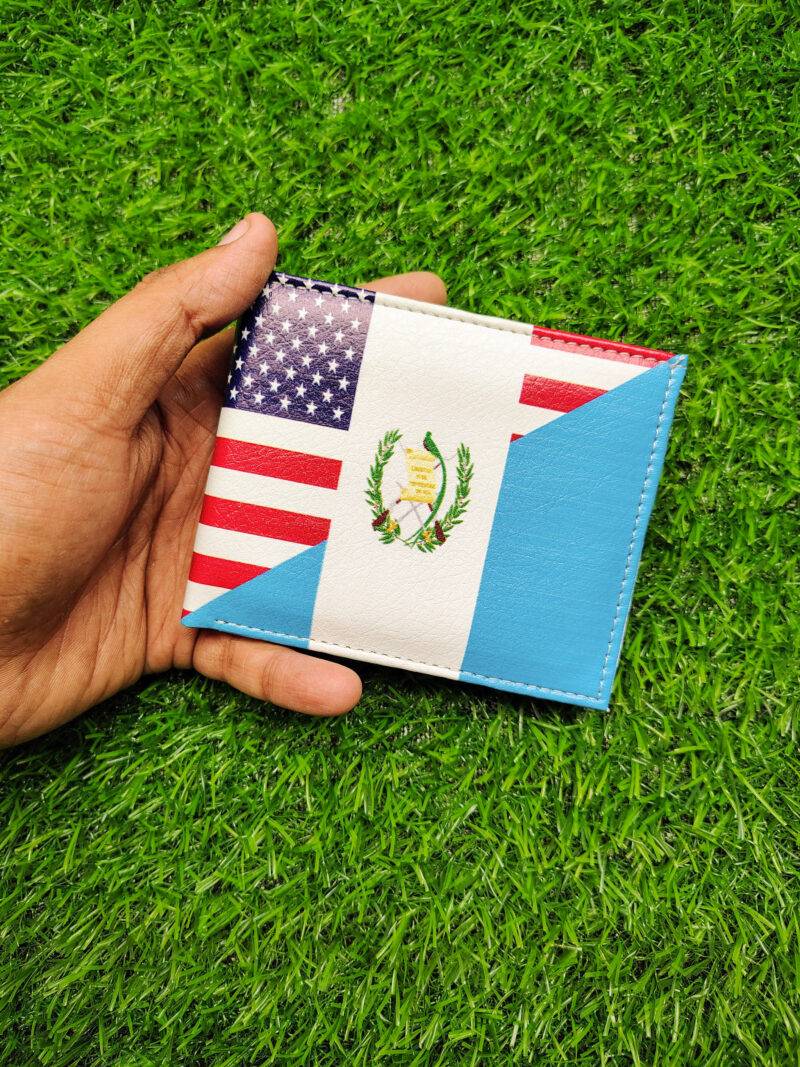 American & Guatemala Flag Print Bifold Wallet - Image 5