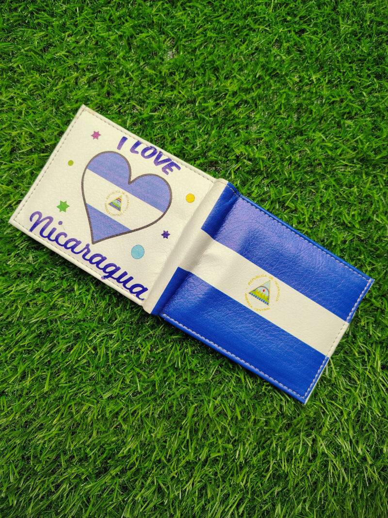Nicaragua Flag Print Bifold Wallet - Image 3