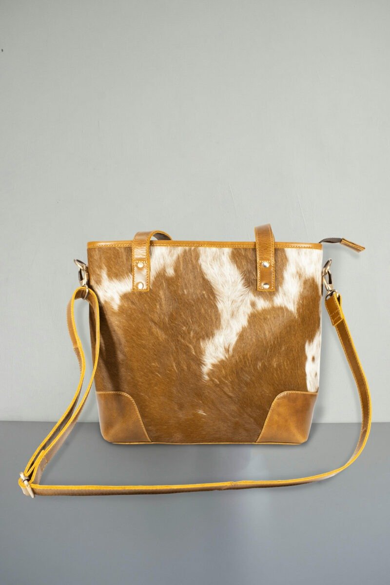 Western Hair On Ladies Sling Tote Handbag - Image 3