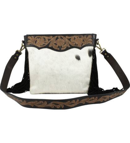 Large Hair-On Hand Tooled Shoulder Bags