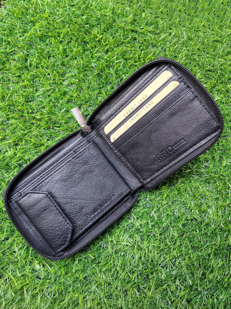 Zipper Wallet with Outer Side ID Window - Image 2