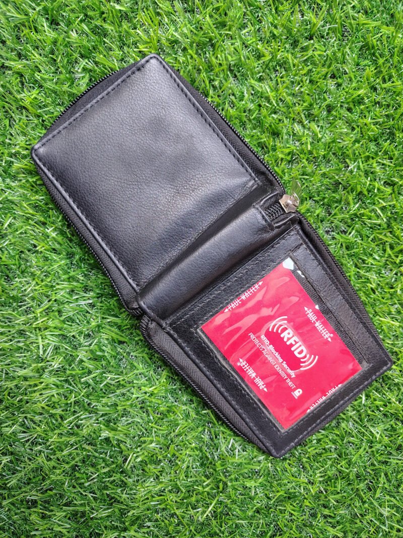 Zipper Wallet with Outer Side ID Window - Image 3